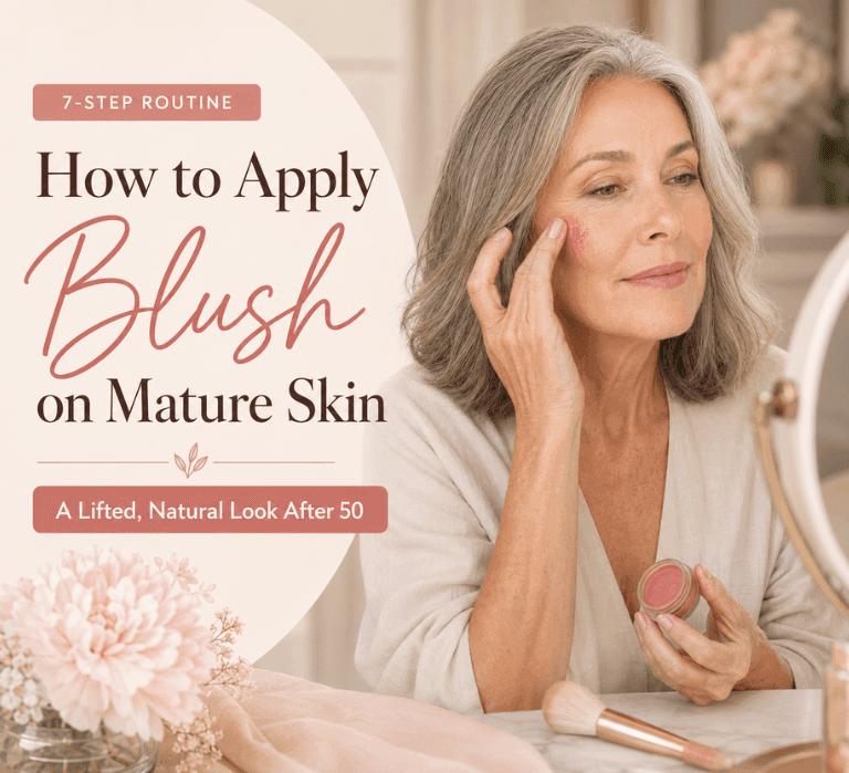 How to Apply Blush on Mature Skin: My 7-Step Lifted, Natural Routine After 50